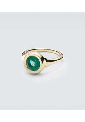 Octavia Elizabeth Lenny 18kt gold ring with emerald