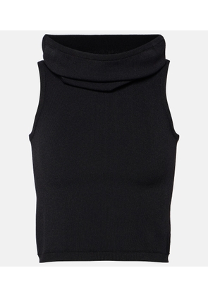 Alaia Hooded crop top