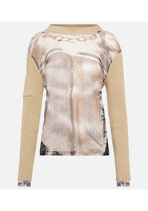 Y/Project x Jean Paul Gaultier Trompe L'Oeil top