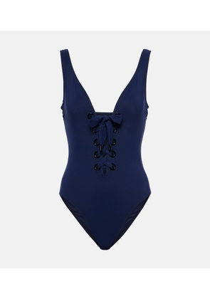 Karla Colletto Lucy lace-up swimsuit