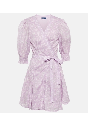 Polo Ralph Lauren Floral cotton wrap minidress