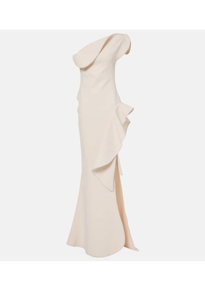 Maticevski Provenance ruffled one-shoulder gown
