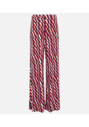 Diane von Furstenberg Holly printed wide-leg pants