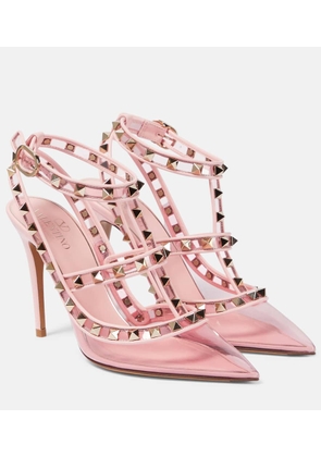 Valentino Garavani Rockstud leather and PVC pumps