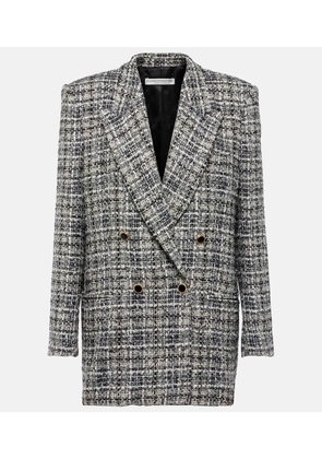 Alessandra Rich Wool lame tweed blazer