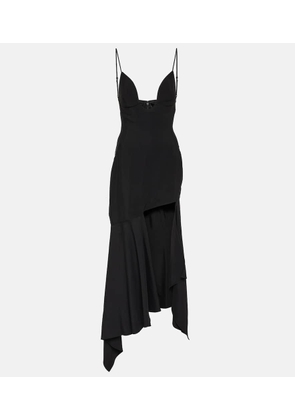 Mugler Paneled midi dress