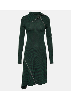 Burberry Burberry Check wool-blend midi dress