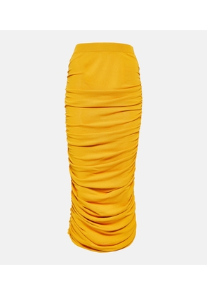 Altuzarra Chukwu ruched jersey midi skirt