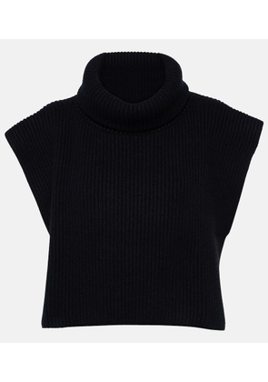 The Row Eppie ribbed-knit cashmere collar