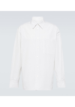 Bottega Veneta Checked cotton and linen shirt