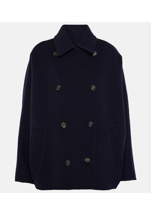 Brunello Cucinelli Cropped wool and cashmere coat