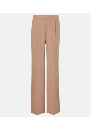 Saint Laurent Silk crepe wide-leg pants