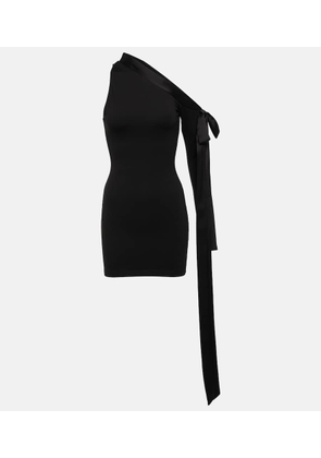 David Koma One-shoulder satin minidress