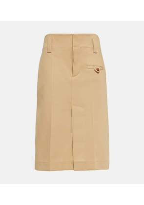 Bottega Veneta Cotton canvas pencil skirt