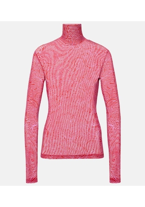 Dries Van Noten Mesh turtleneck top