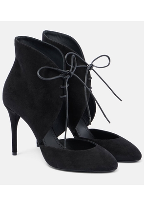 Alaia 90 suede lace-up pumps
