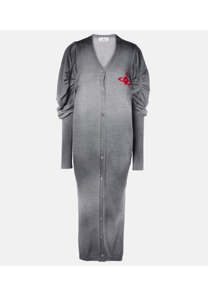 Vivienne Westwood Orb ruched wool sweater dress