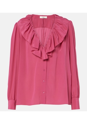 Chloe Ruffled silk blouse