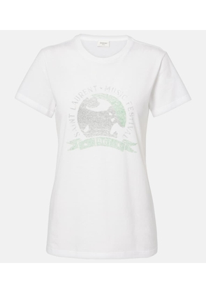 Saint Laurent Music Festival cotton jersey T-shirt