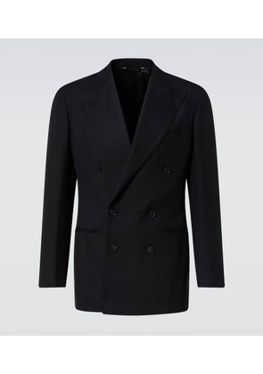 Saman Amel Double-breasted silk blazer