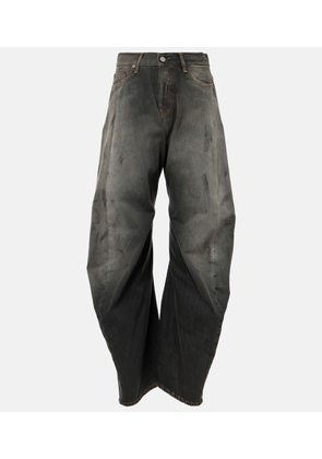 Acne Studios 2006F distressed low-rise wide-leg jeans
