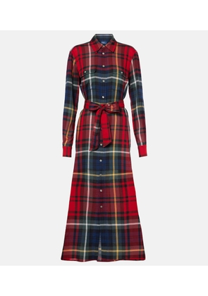 Polo Ralph Lauren Checked cotton-blend shirt dress