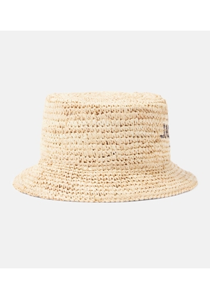 Jacquemus Le Bob Pesco raffia bucket hat