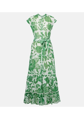 Poupette St Barth Kora printed cotton maxi dress