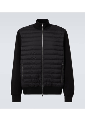 Moncler Down-paneled cardigan