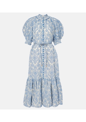 Zimmermann Wylie Lantern printed cotton midi dress
