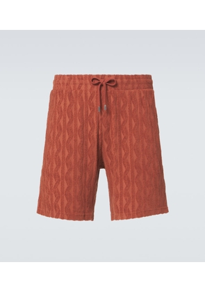 Frescobol Carioca Augusto cotton terry jacquard shorts