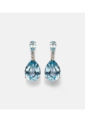 Mateo Sophia 14kt gold earrings with topaz and diamonds