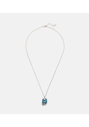 Mateo 14kt gold necklace with topaz and diamonds