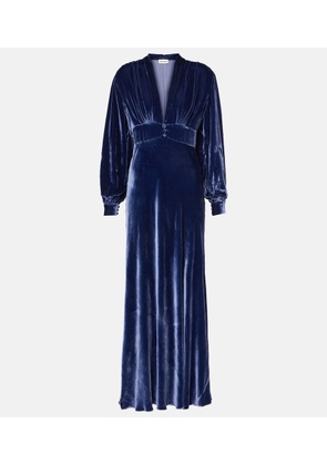 Rixo Emery velvet maxi dress