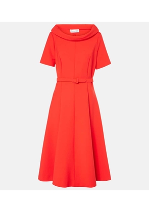 Oscar de la Renta Wool-blend midi dress