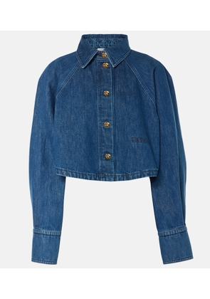 Patou Cropped denim shirt