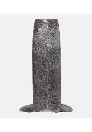 Dries Van Noten Sequined maxi skirt