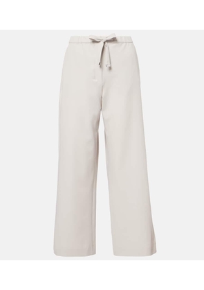 S MAX MARA MIDNIGHT WOOL NICHOLS PALAZZO PANT MAX MARA S