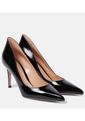 Gianvito Rossi Ellipsis 85 patent leather pumps