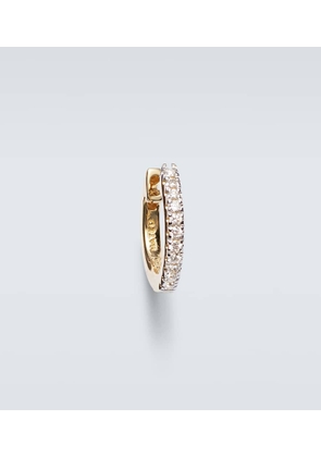 Mateo 14kt gold single hoop earring with diamonds