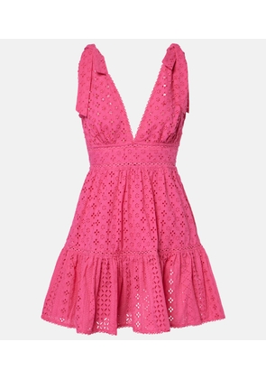 Poupette St Barth Cara broderie anglaise cotton minidress