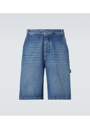 Bottega Veneta High-rise denim Bermuda shorts