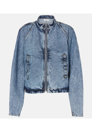 Alaia Round Racing denim jacket