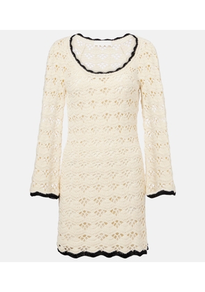 Zimmermann Rhiannon pointelle cotton minidress