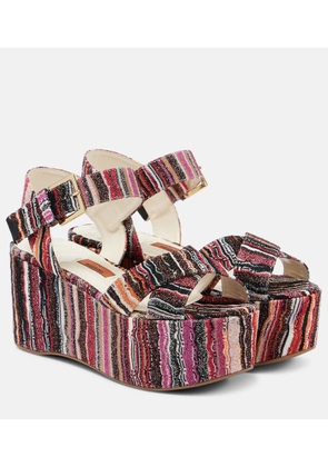 Missoni Julia raschel platform sandals