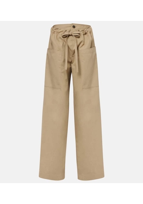 Tod's Cotton poplin wide-leg pants