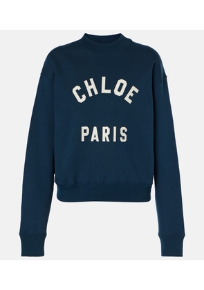 Chloe Logo cotton fleece sweatshirt
