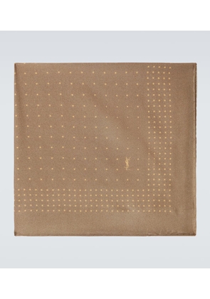 Saint Laurent Silk pocket square