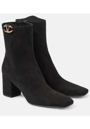 Valentino Garavani VLogo The Bold Edition suede booties