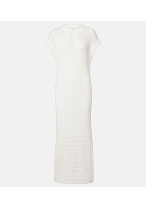 Varley Cheston pointelle cotton maxi dress